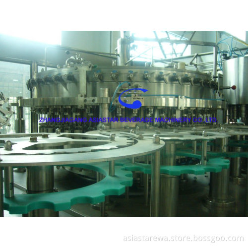 Carboanted Beverage rinsing filling capping machine